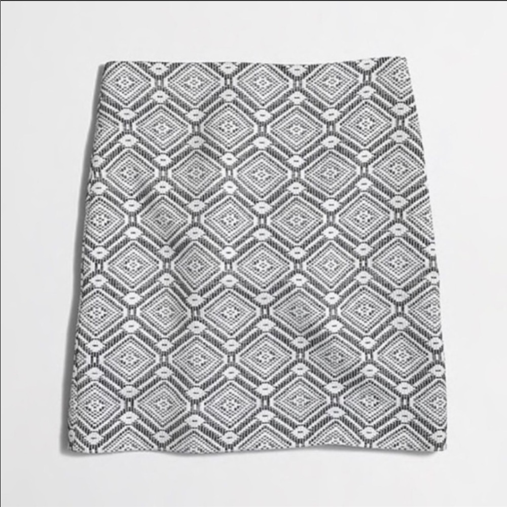 J. CREW knit skirt cotton blend black & white 1891 - Picture 7 of 7